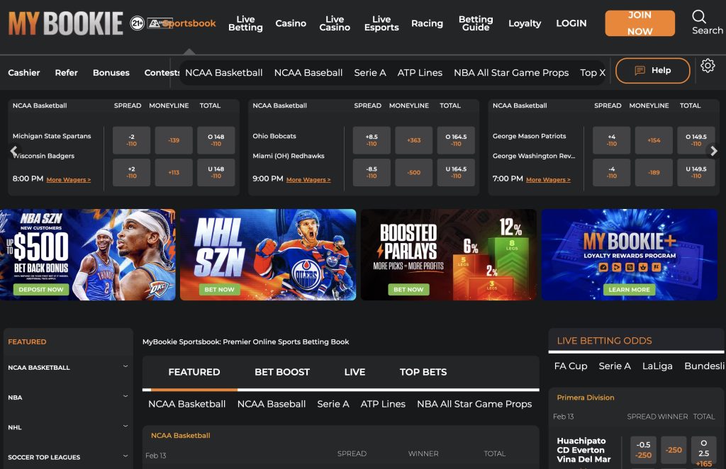 MyBookie Sportsbook NCAA Basketball